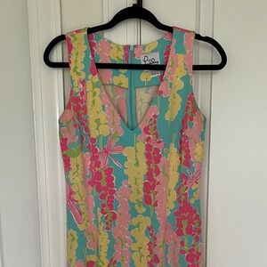 Lilly Pulitzer gorgeous sleeveless midi dress, size 4, EUC!